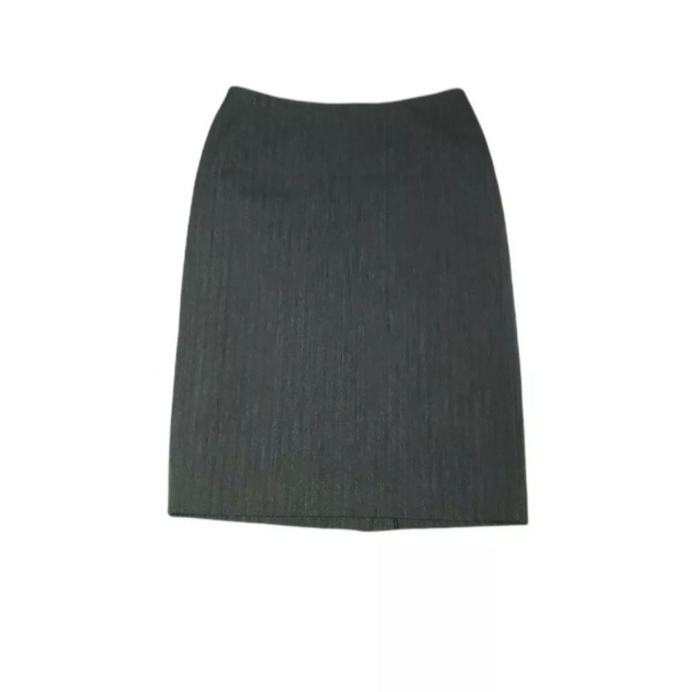 Carlson 6p Pencil Skirt Midi Gray formal Modest goth dark Macadamia mom …